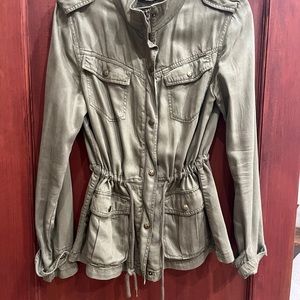 Max Jeans olive green utility jacket M